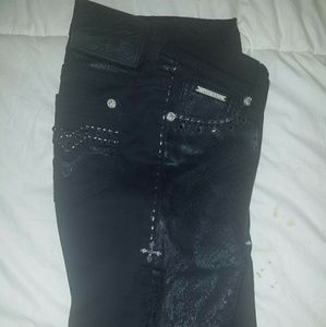 Affliction black skinny jeans